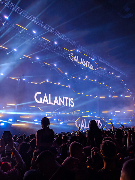 a view of the Galantis set at Contact Music Festival in Vancouver.