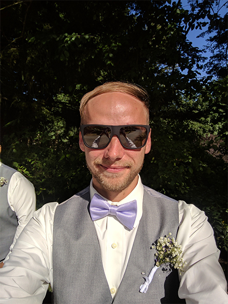 a photo of Scott Demeules at a wedding.